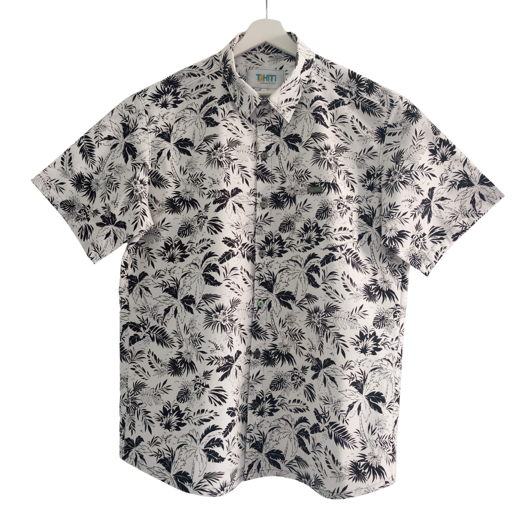 Heifara- Chemise tahitienne Jardin tropical