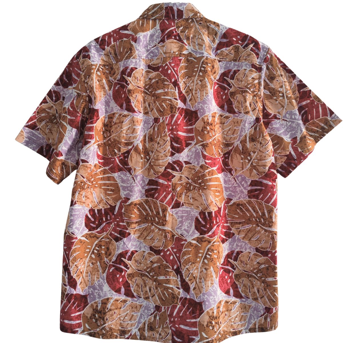 Chemise tahitienne Teri'i Fénua, feuillage monstera