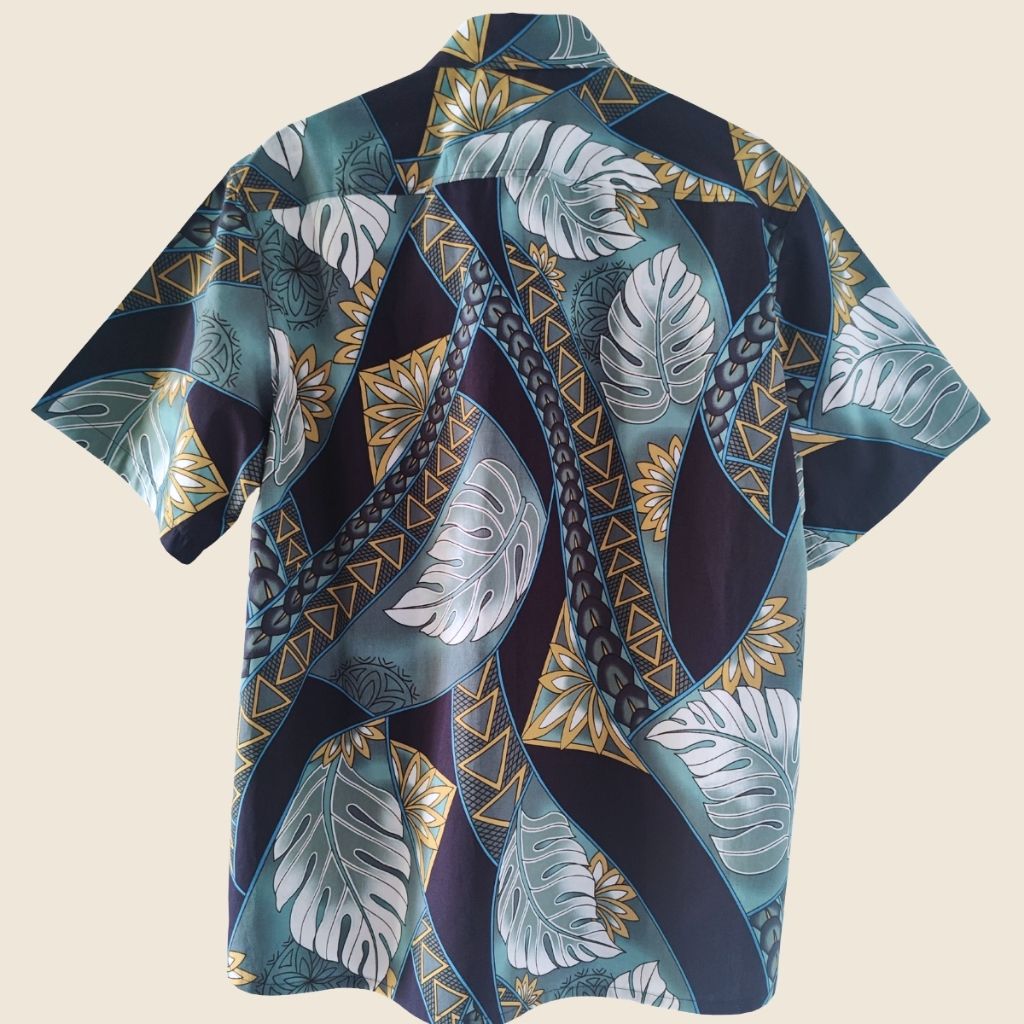Aitonui - Chemise tahitienne tatouages traditionnels