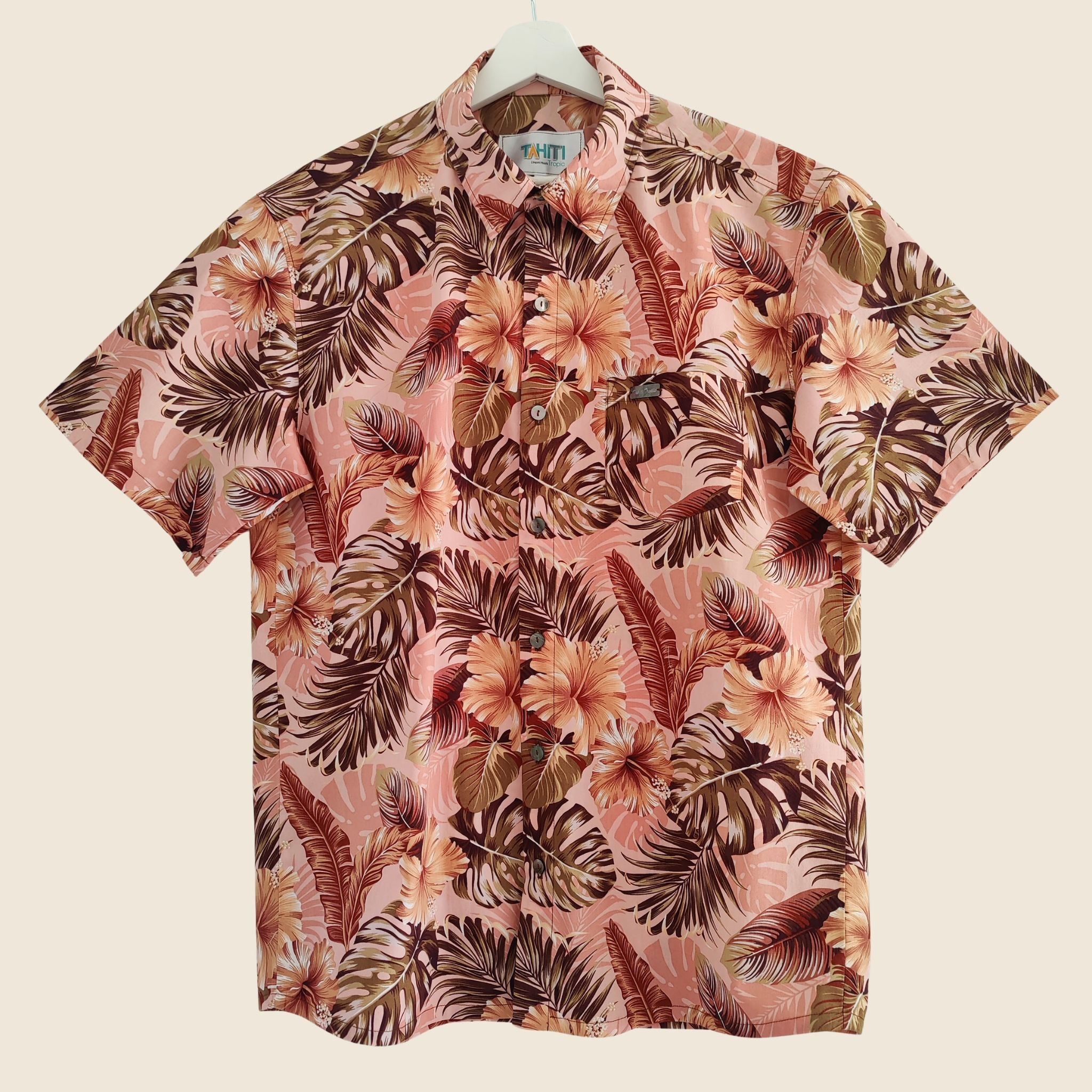 Moearii - Chemise tahitienne fleurs tropicales