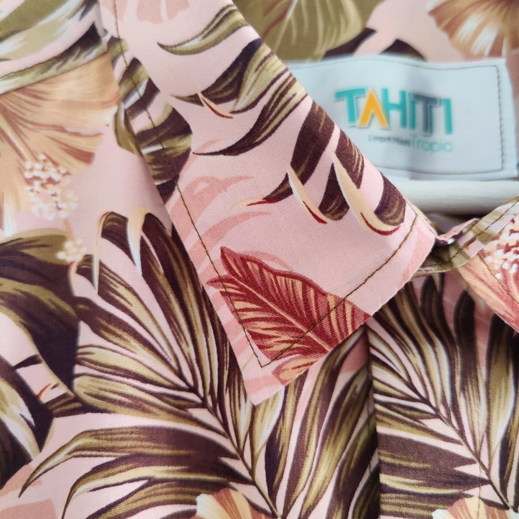 Moearii - Chemise tahitienne fleurs tropicales