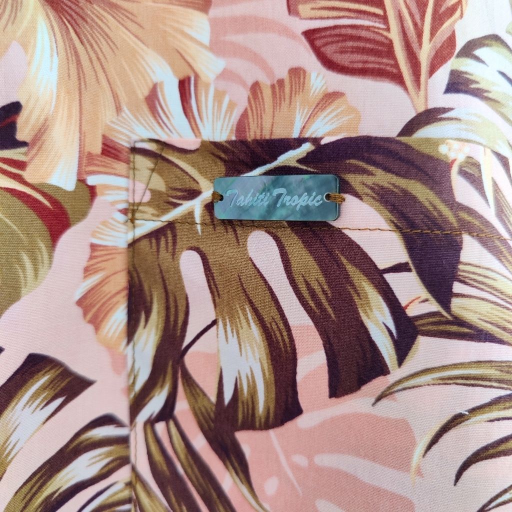 Moearii - Chemise tahitienne fleurs tropicales