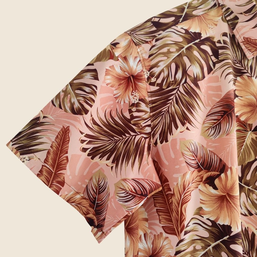Moearii - Chemise tahitienne fleurs tropicales