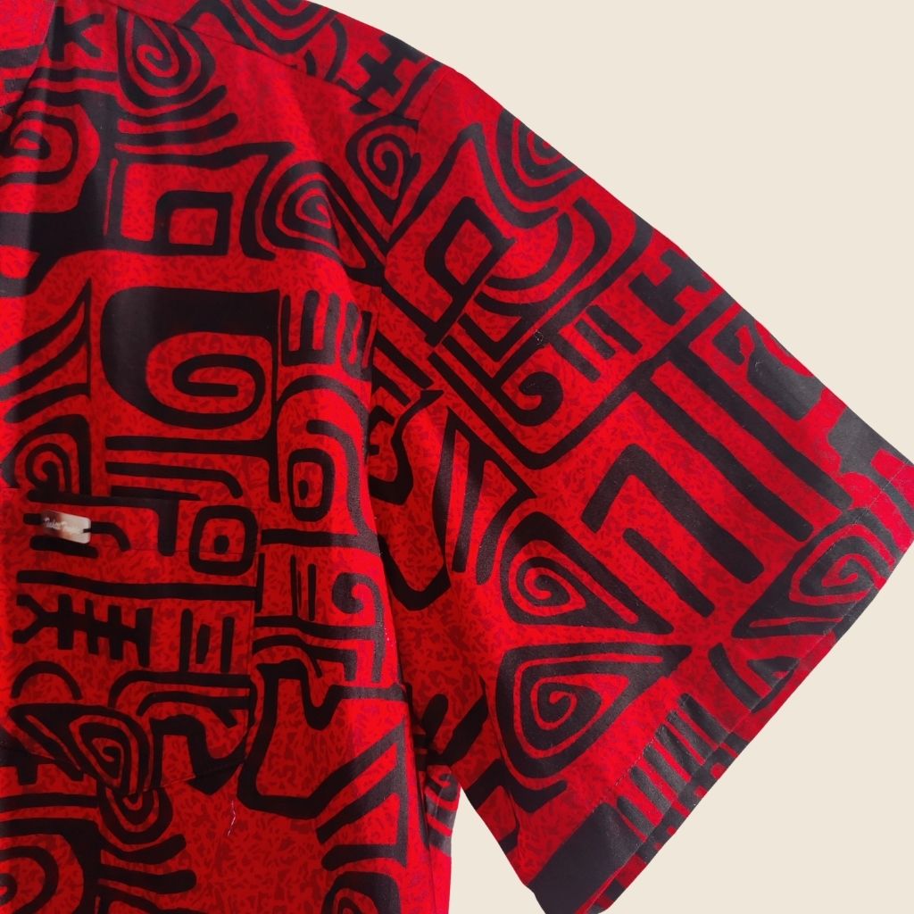 Taku - Chemise tahitienne tatouages traditionnels