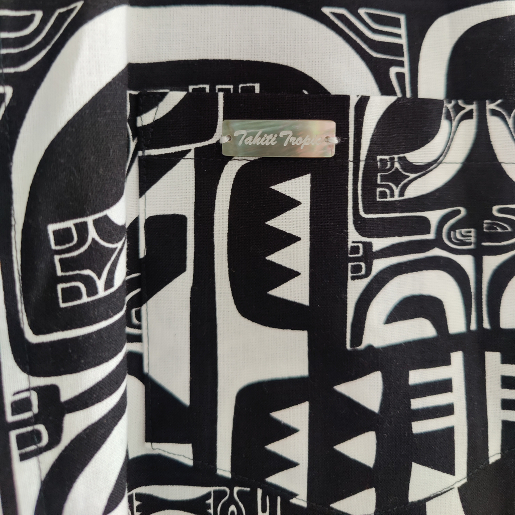 Chemise polynésienne Fenua Tatau, tatouage et tradition