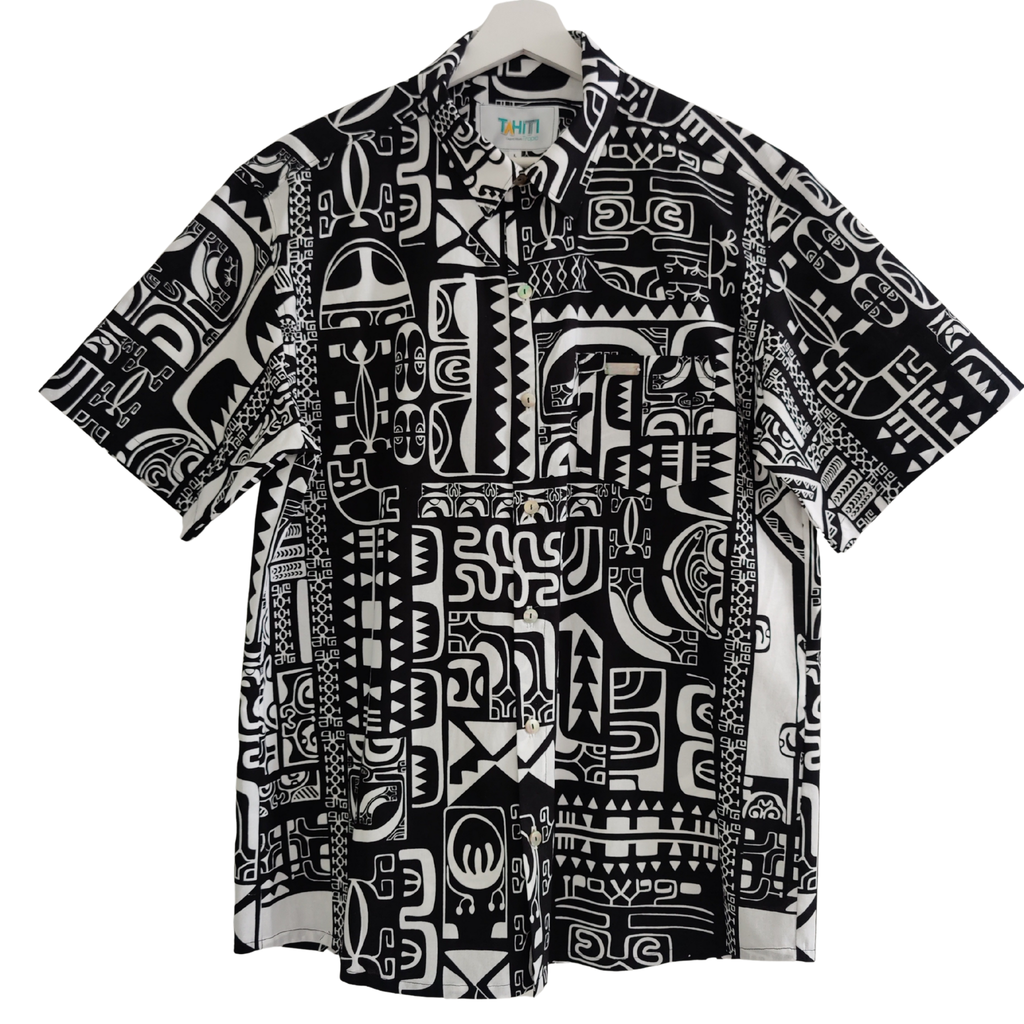 Chemise polynésienne Fenua Tatau, tatouage et tradition